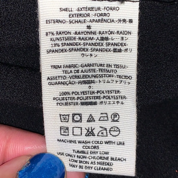 Free People Black Jersey Size L - Picture 6 of 6